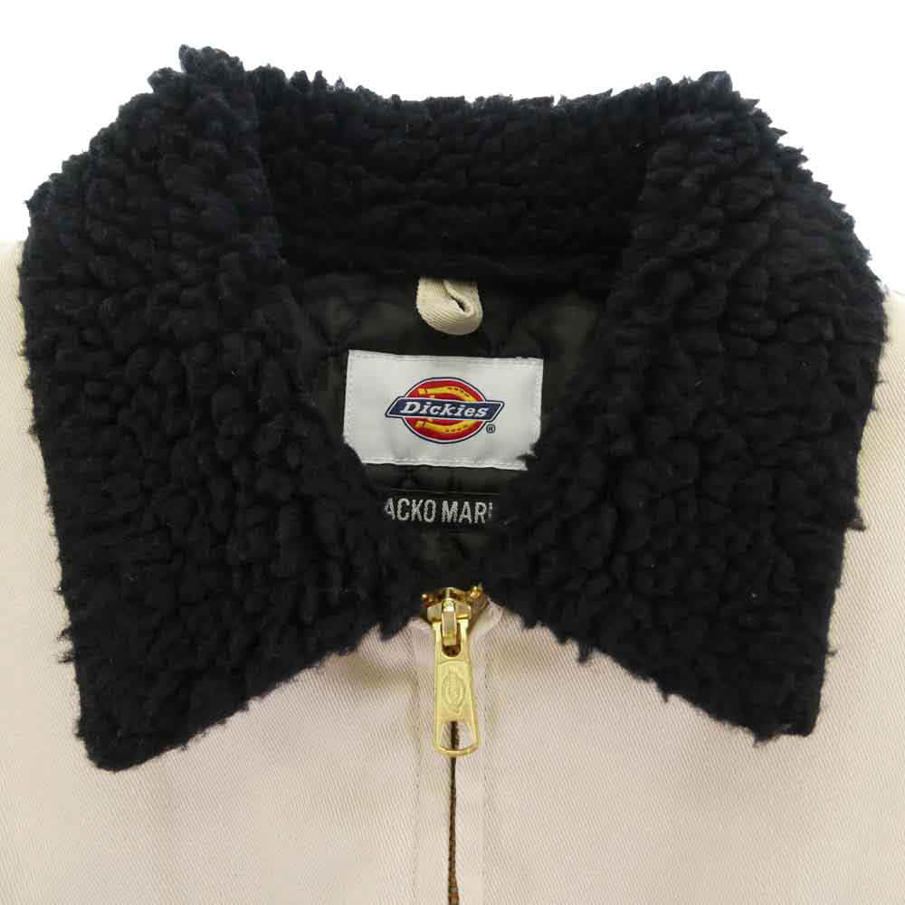 WACKO MARIA ワコマリア Dickies ディッキーズ 25FW-WMO-DC01 × Dickies ディッキーズ WORK JACKET 襟ボア ワーク ジャケット ブルゾン ベージュ系 L【中古】