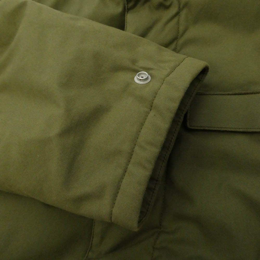 MINEDENIM マインデニム 2411-9003-42-022 Nylon Denim Long Padded CT キルティングライナー付属 中綿 パデッド ロング コート モスグリーン系 3【中古】