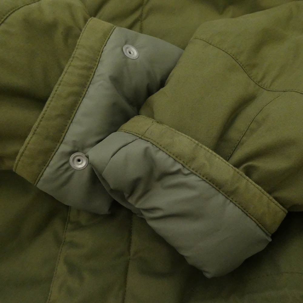 MINEDENIM マインデニム 2411-9003-42-022 Nylon Denim Long Padded CT キルティングライナー付属 中綿 パデッド ロング コート モスグリーン系 3【中古】
