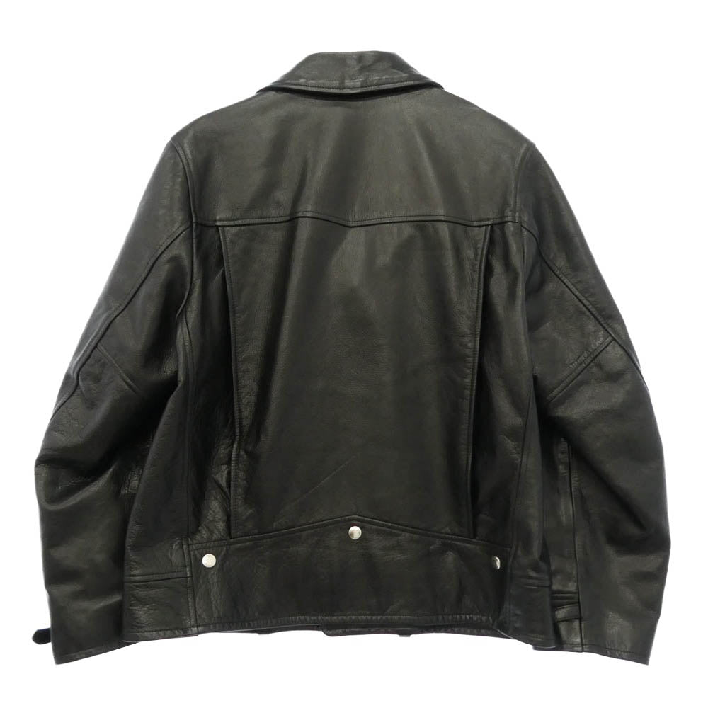 WACKO MARIA ワコマリア DOUBLE RIDERS LEATHER JACKET TYPE-2 レザー ダブル ライダース ジャケット ブラック系 M【中古】