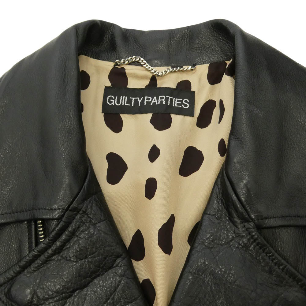 WACKO MARIA ワコマリア DOUBLE RIDERS LEATHER JACKET TYPE-2 レザー ダブル ライダース ジャケット ブラック系 M【中古】