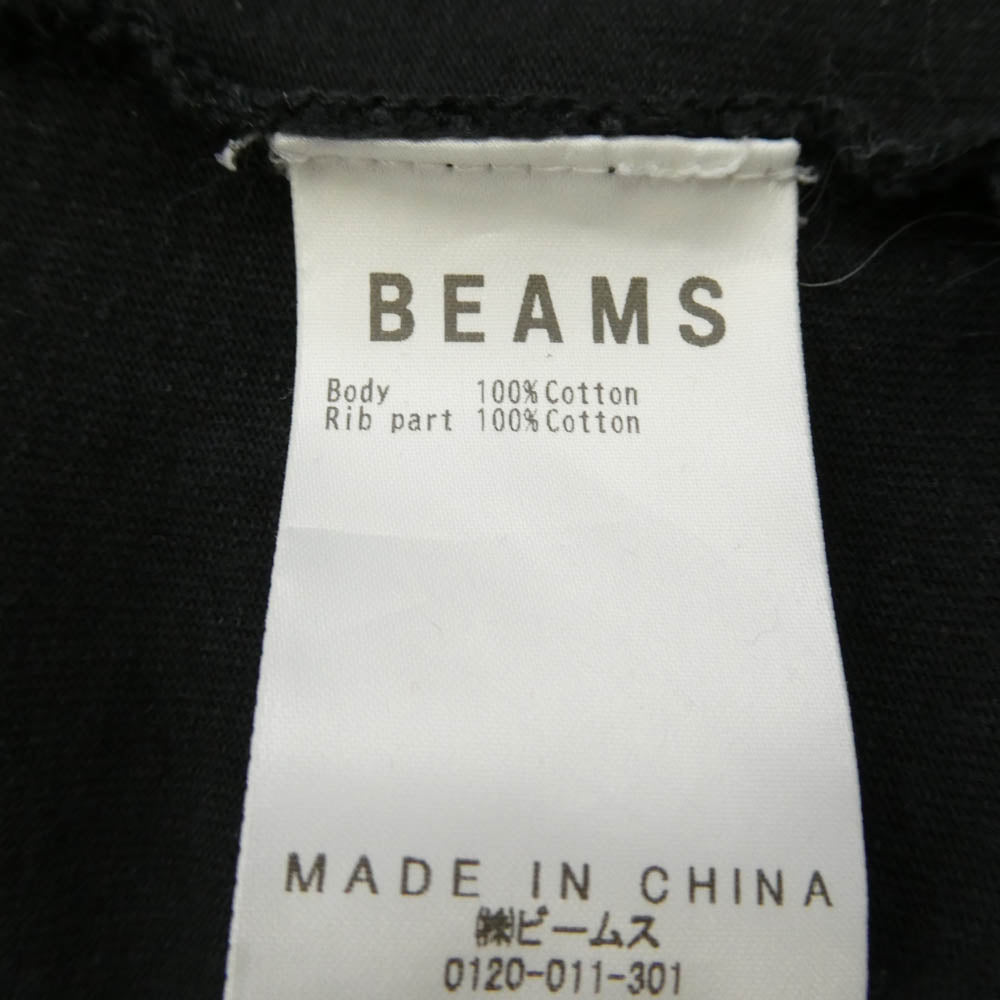 BEAMS ビームス 25SS SSZ エスエスズィー NO OP RAG 半袖 Tシャツ カットソー ブラック系 S【中古】