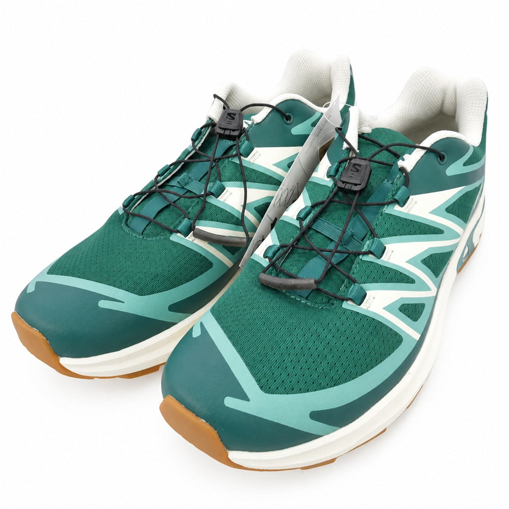 salomon サロモン 491541 XT-EVR トレイル ランニング シューズ スニーカー グリーン系 オフホワイト系 28cm【新古品】【未使用】【中古】