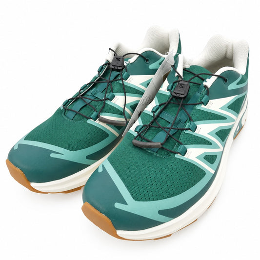 salomon サロモン 491541 XT-EVR トレイル ランニング シューズ スニーカー グリーン系 オフホワイト系 28cm【新古品】【未使用】【中古】
