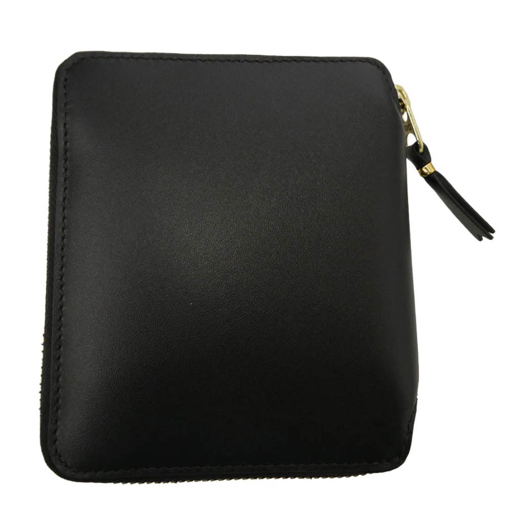 COMME des GARCONS コムデギャルソン SA2100 CLASSIC LEATHER ZIP WALLET クラシック レザー ラウンドファスナー 二つ折り 財布 ウォレット ブラック系【新古品】【未使用】【中古】