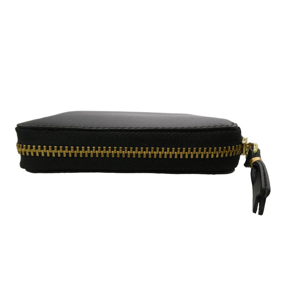 COMME des GARCONS コムデギャルソン SA2100 CLASSIC LEATHER ZIP WALLET クラシック レザー ラウンドファスナー 二つ折り 財布 ウォレット ブラック系【新古品】【未使用】【中古】