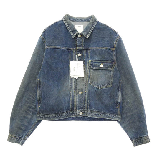 VISVIM ビズビム 26SS 126105006002 SS 102XX JKT DMGD-1013 ダメージ加工 デニム ジャケット インディゴブルー系 2【新古品】【未使用】【中古】