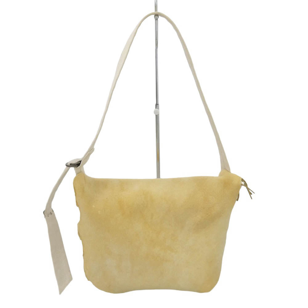 VISVIM ビズビム 24AW 0224903003009 UT.SATCHEL (S) ディアスキン キャンバス サッチェル ショルダーバッグ ベージュ系 S【美品】【中古】