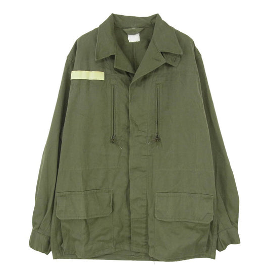 ヴィンテージ 60s MILITARY WAREIN M64 SATIN300 フランス軍 ユーロミリタリー 比翼 フィールドジャケット カーキ系 L【中古】