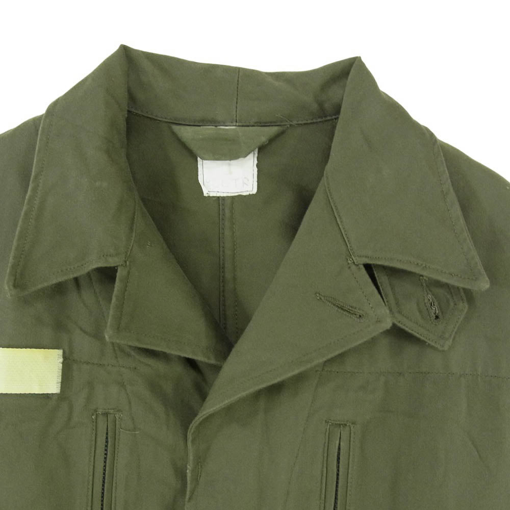 ヴィンテージ 60s MILITARY WAREIN M64 SATIN300 フランス軍 ユーロミリタリー 比翼 フィールドジャケット カーキ系 L【中古】