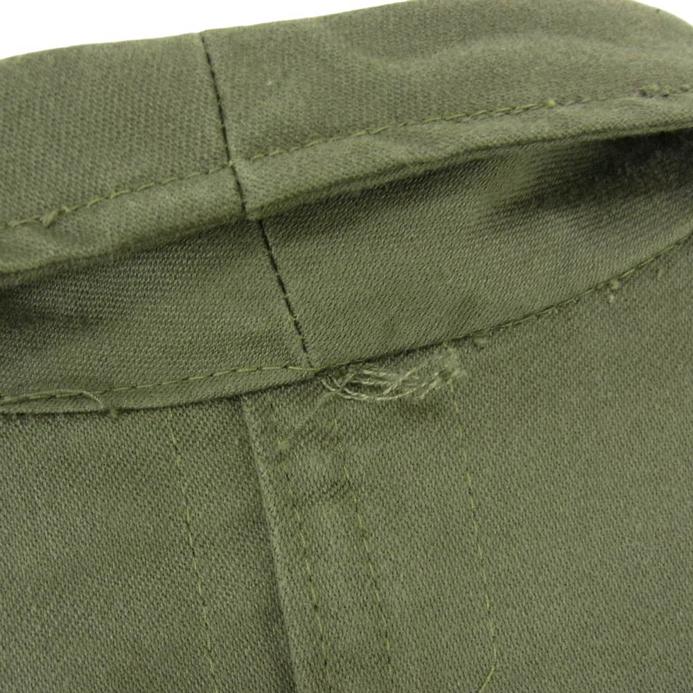 ヴィンテージ 60s MILITARY WAREIN M64 SATIN300 フランス軍 ユーロミリタリー 比翼 フィールドジャケット カーキ系 L【中古】