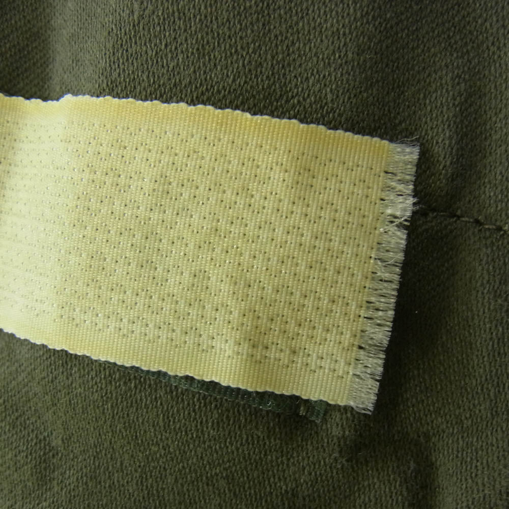 ヴィンテージ 60s MILITARY WAREIN M64 SATIN300 フランス軍 ユーロミリタリー 比翼 フィールドジャケット カーキ系 L【中古】