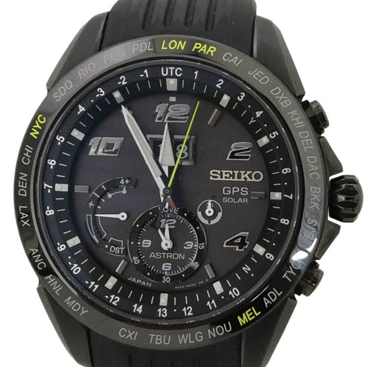 SEIKO セイコー 8X42-0AD0-3 SBXB143 Astron GPS Solar アストロン ジョコビッチ モデル ソーラー 腕時計 ウォッチ ブラック系【中古】