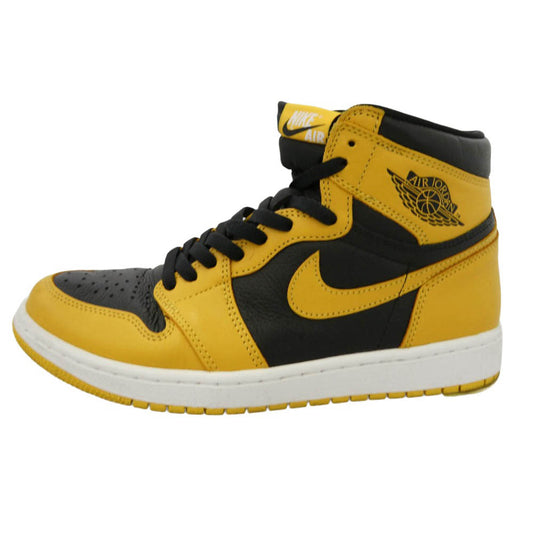 NIKE ナイキ 555088-701 Air Jordan 1 High OG AJ1 エアジョーダン ハイカット スニーカー イエロー系 ブラック系 27.0cm【中古】