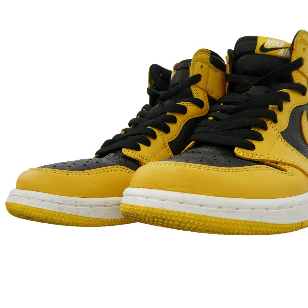 NIKE ナイキ 555088-701 Air Jordan 1 High OG AJ1 エアジョーダン ハイカット スニーカー イエロー系 ブラック系 27.0cm【中古】