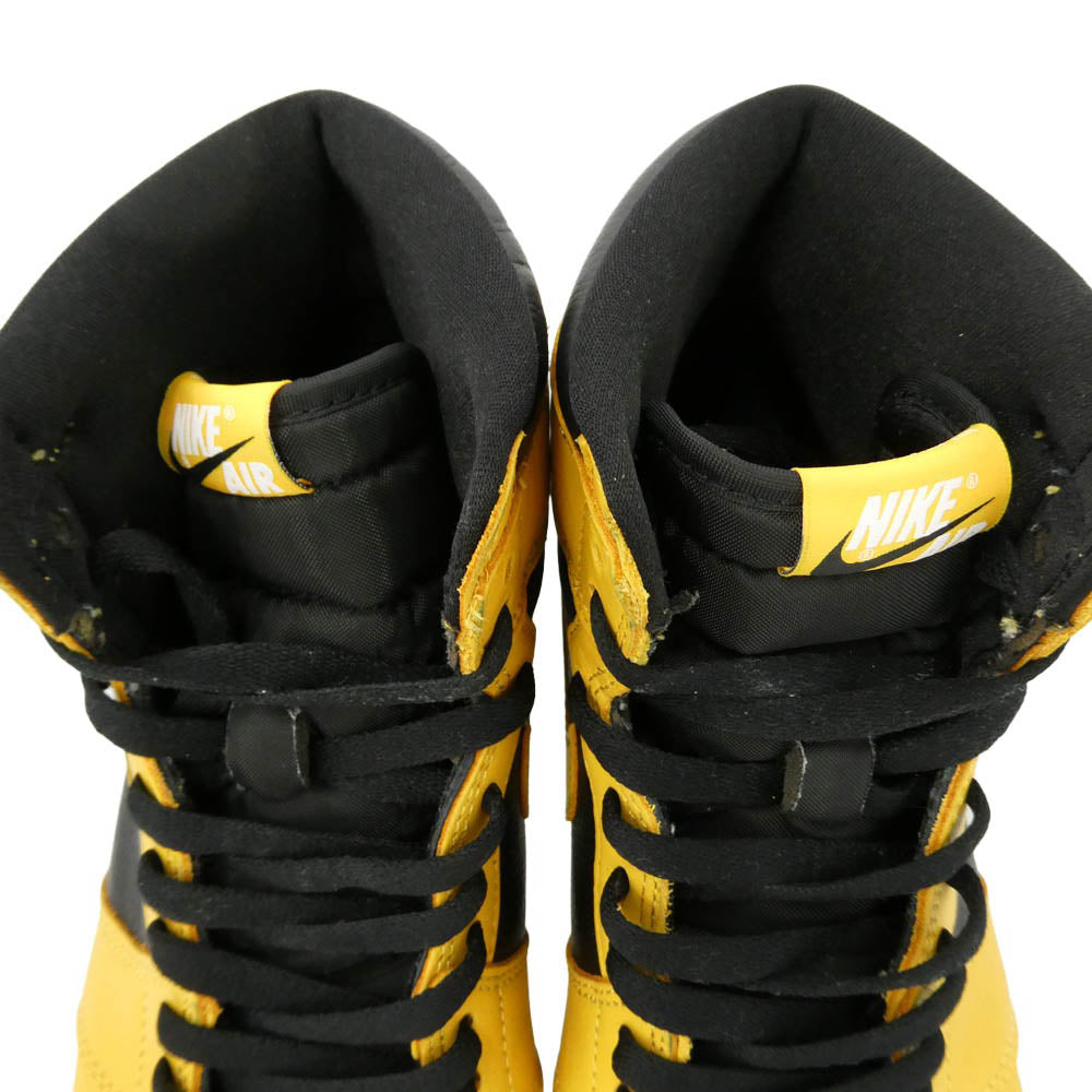 NIKE ナイキ 555088-701 Air Jordan 1 High OG AJ1 エアジョーダン ハイカット スニーカー イエロー系 ブラック系 27.0cm【中古】