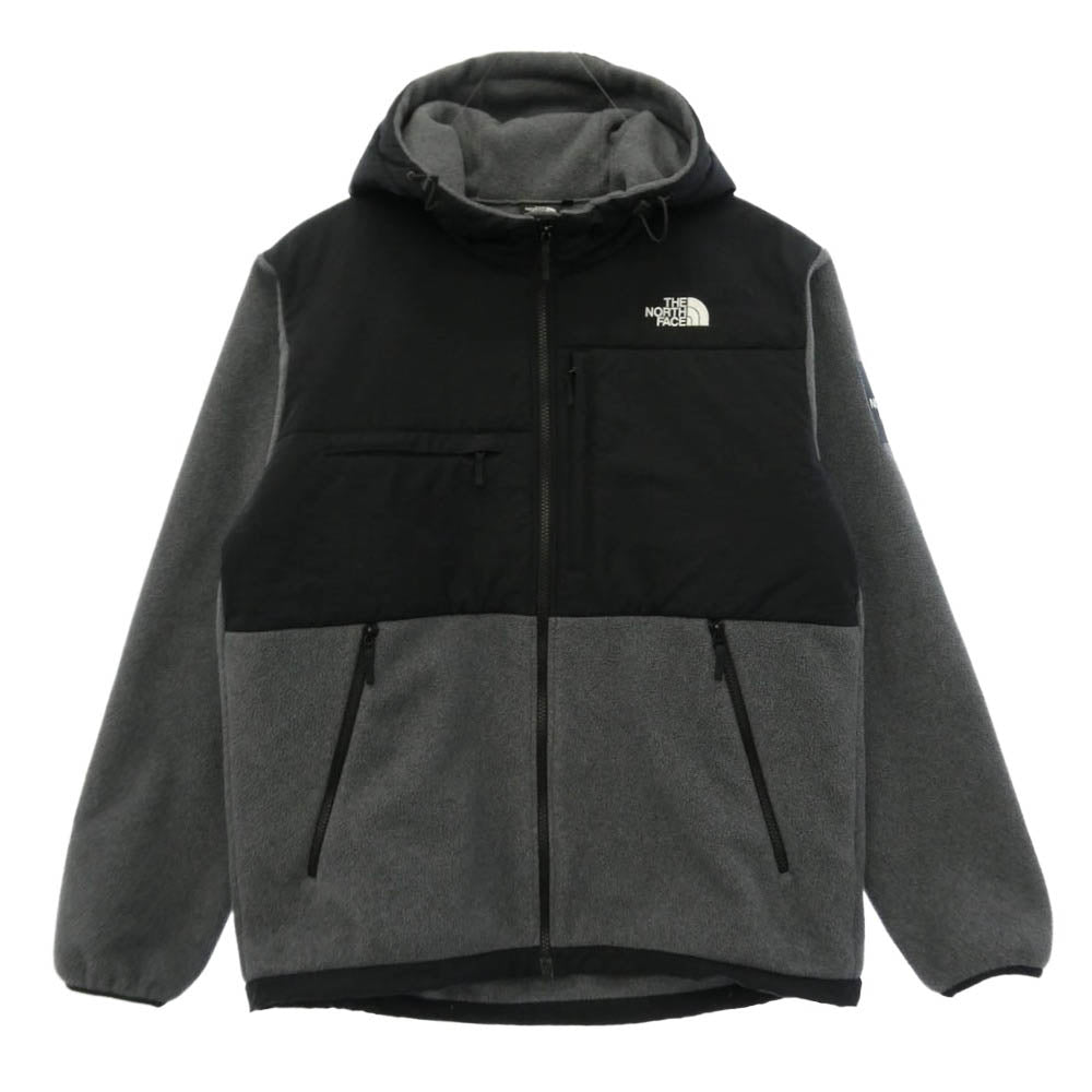 THE NORTH FACE ノースフェイス NA71952 Denali Hoodie デナリ フーディー フリース ジャケット ブラック系 グレー系 XL【中古】