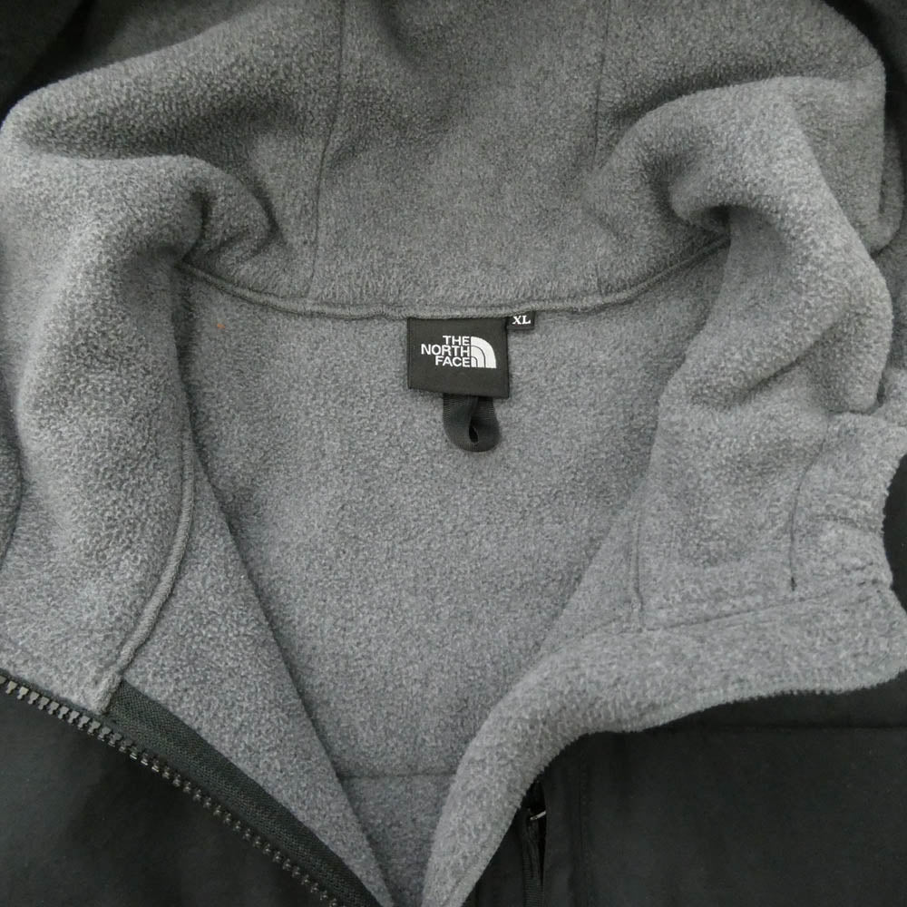 THE NORTH FACE ノースフェイス NA71952 Denali Hoodie デナリ フーディー フリース ジャケット ブラック系 グレー系 XL【中古】