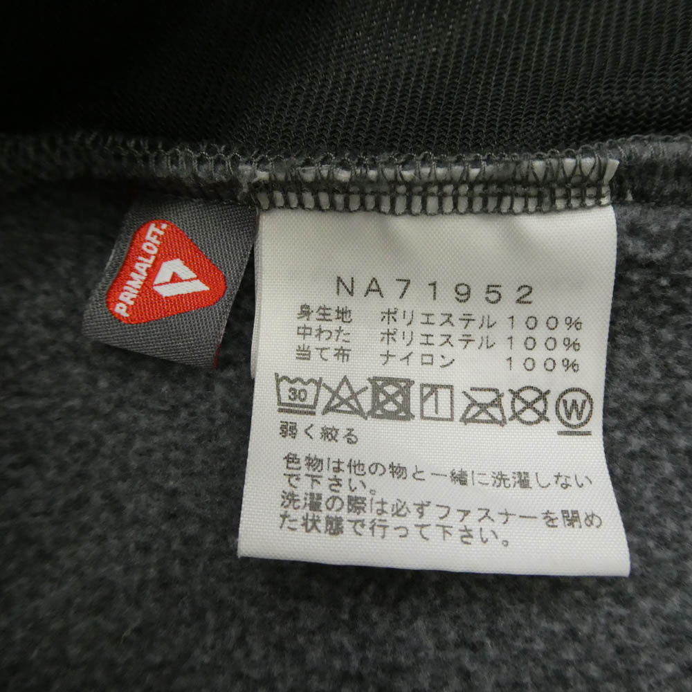 THE NORTH FACE ノースフェイス NA71952 Denali Hoodie デナリ フーディー フリース ジャケット ブラック系 グレー系 XL【中古】