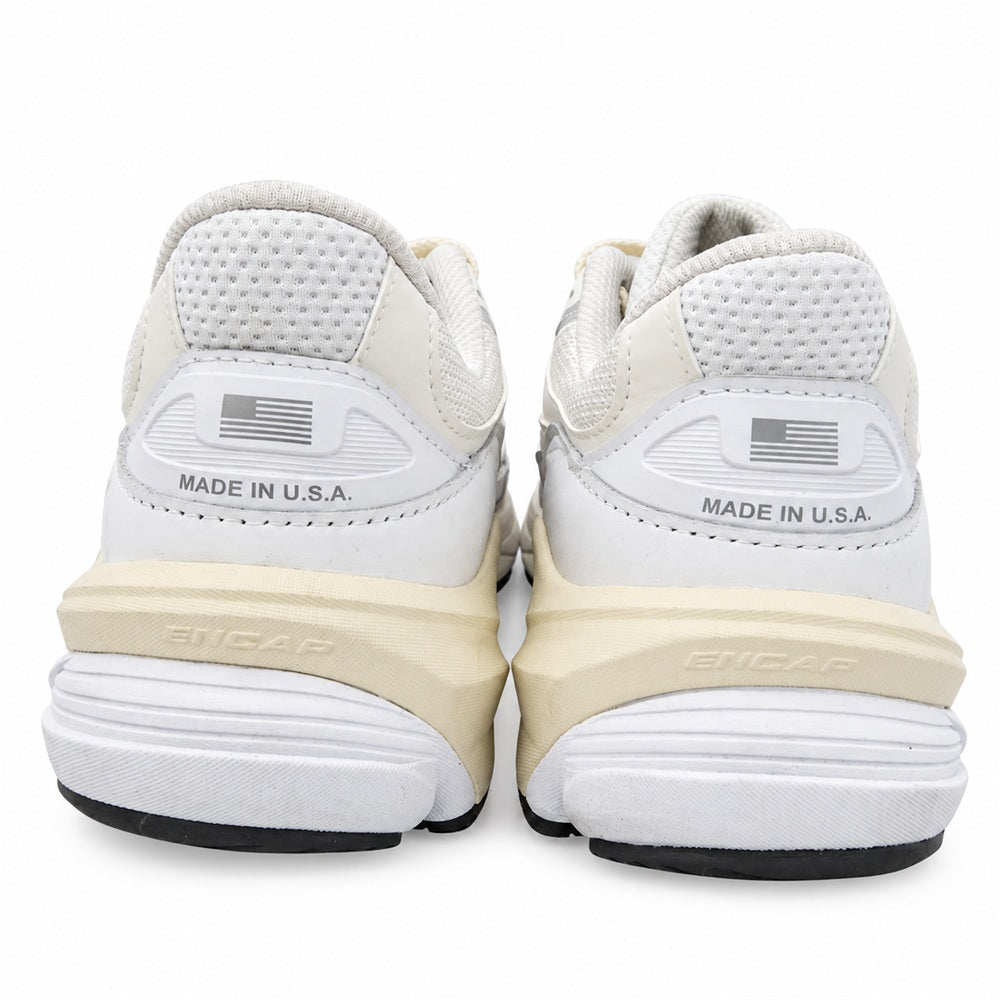 NEW BALANCE ニューバランス U990GB6 Made in USA 990 V6 メッシュ レザー ローカット スニーカー ホワイト系 オフホワイト系 27cm【中古】