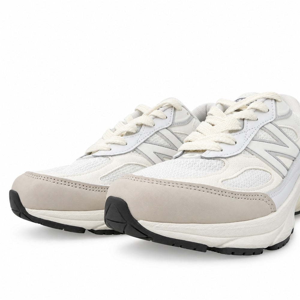 NEW BALANCE ニューバランス U990GB6 Made in USA 990 V6 メッシュ レザー ローカット スニーカー ホワイト系 オフホワイト系 27cm【中古】