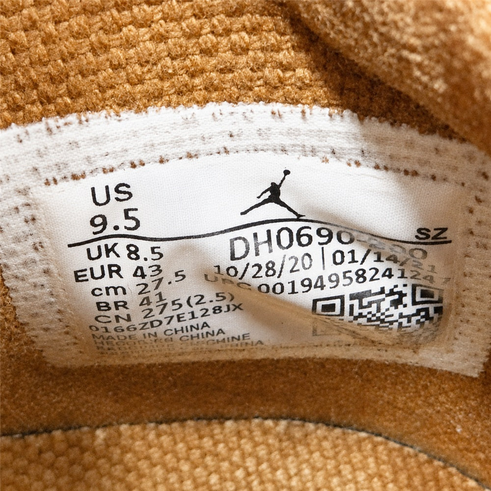 NIKE ナイキ DH0690-200 x Travis Scott トラヴィススコット Air Jordan 6 AJ6 エアジョーダン スエード ハイカット スニーカー ベージュ系 27.5cm【中古】