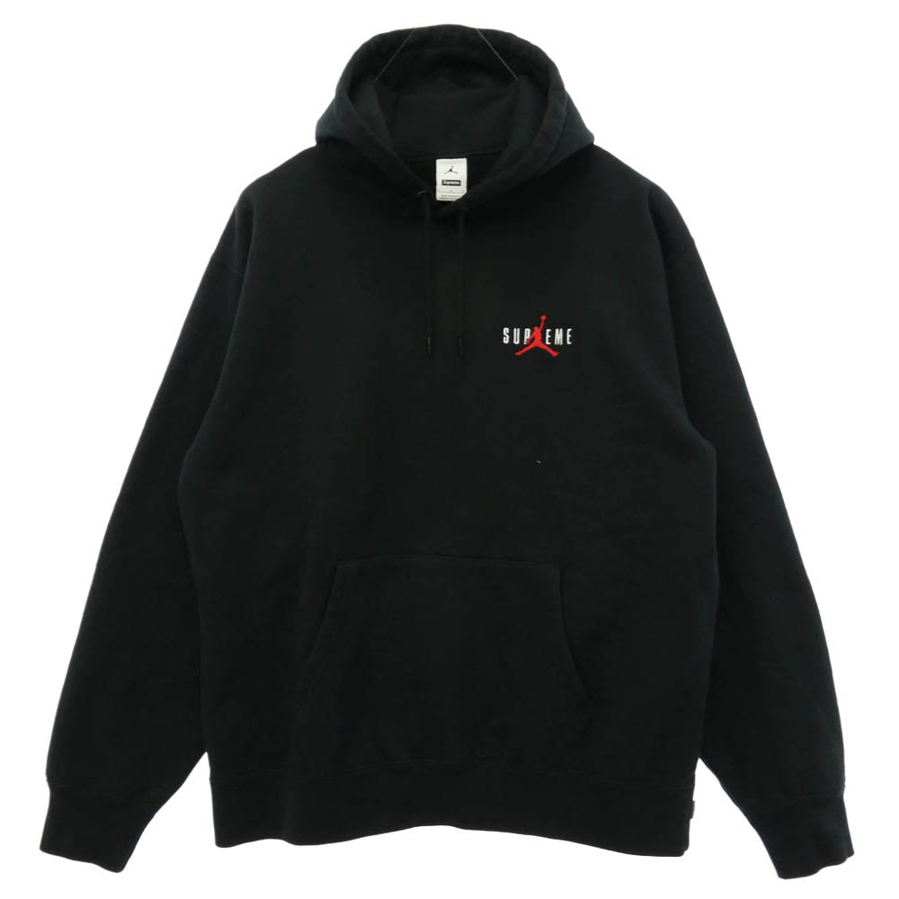 Supreme シュプリーム NIKE AIR JORDAN ナイキ ジョーダン 24AW HF0836-010 × NIKE Jordan ナイキ ジョーダン Hooded Sweatshirt フーデッド スウェットシャツ パーカー ブラック系 L【中古】
