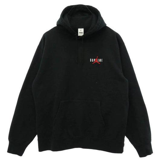 Supreme シュプリーム NIKE AIR JORDAN ナイキ ジョーダン 24AW HF0836-010 × NIKE Jordan ナイキ ジョーダン Hooded Sweatshirt フーデッド スウェットシャツ パーカー ブラック系 L【中古】