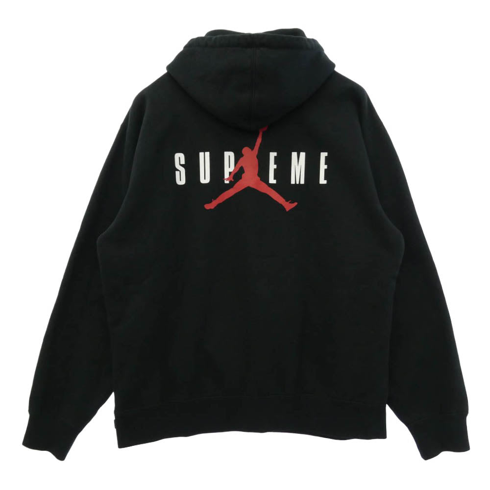 Supreme シュプリーム NIKE AIR JORDAN ナイキ ジョーダン 24AW HF0836-010 × NIKE Jordan ナイキ ジョーダン Hooded Sweatshirt フーデッド スウェットシャツ パーカー ブラック系 L【中古】