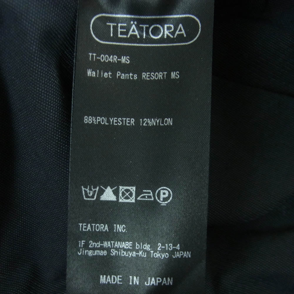 TEATORA テアトラ TT-004R-MS WALLET PANTS RESORT MOTION STRUCTURE ウォレット パンツ 日本製 グレー系 3【美品】【中古】