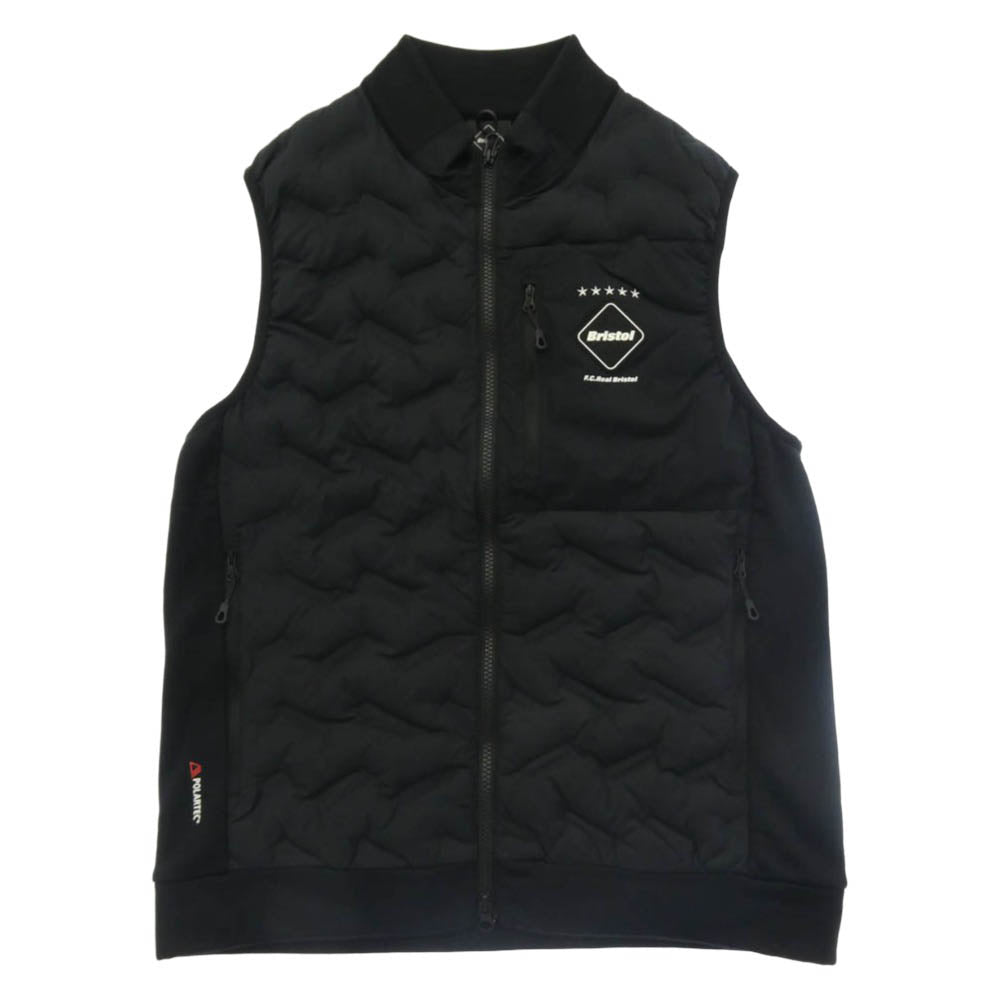 F.C.R.B. エフシーアールビー 23AW FCRB-232054 POLARTEC POWER STRETCH HYBRID VEST ポーラテック パワー ストレッチ ベスト ブラック系 M【中古】