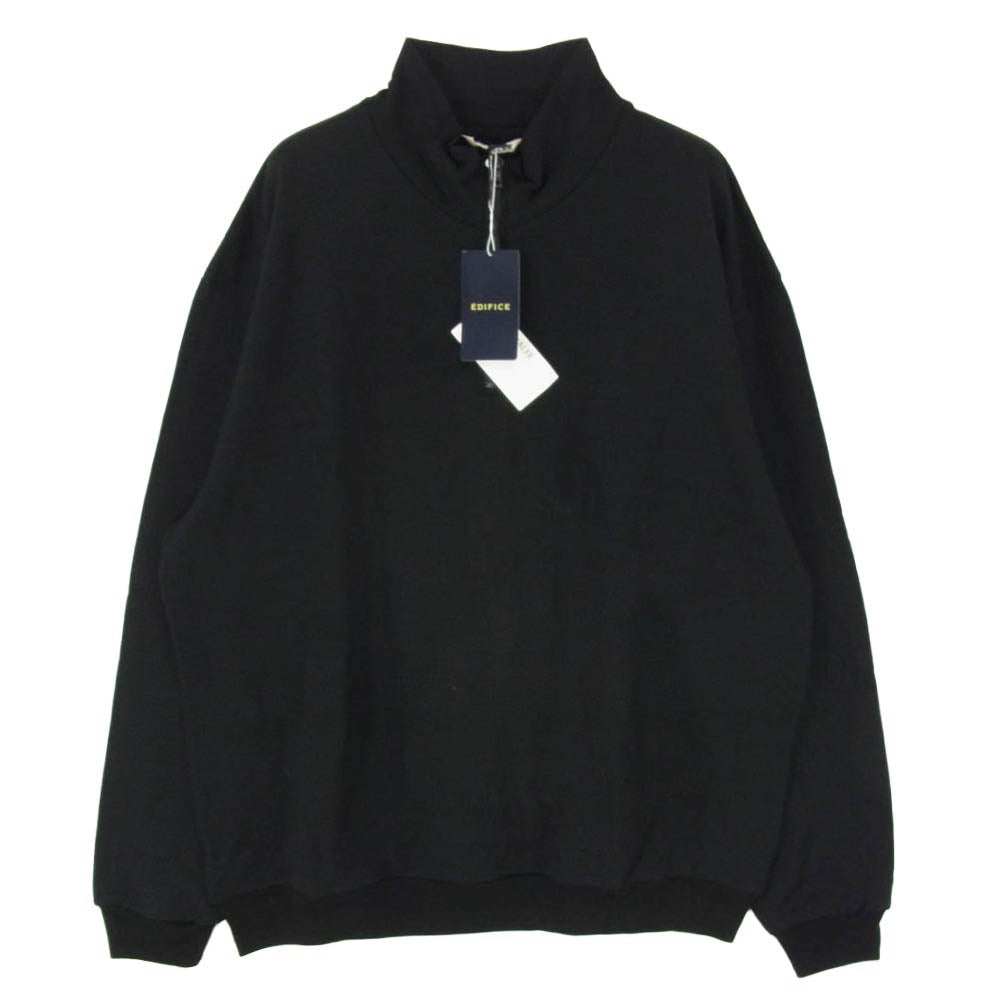AURALEE オーラリー 25AW A25AP01WU LIGHT WOOL SWEAT HALF ZIP ライトウール ハーフジップ スウェット ブラック系 4【極上美品】【中古】