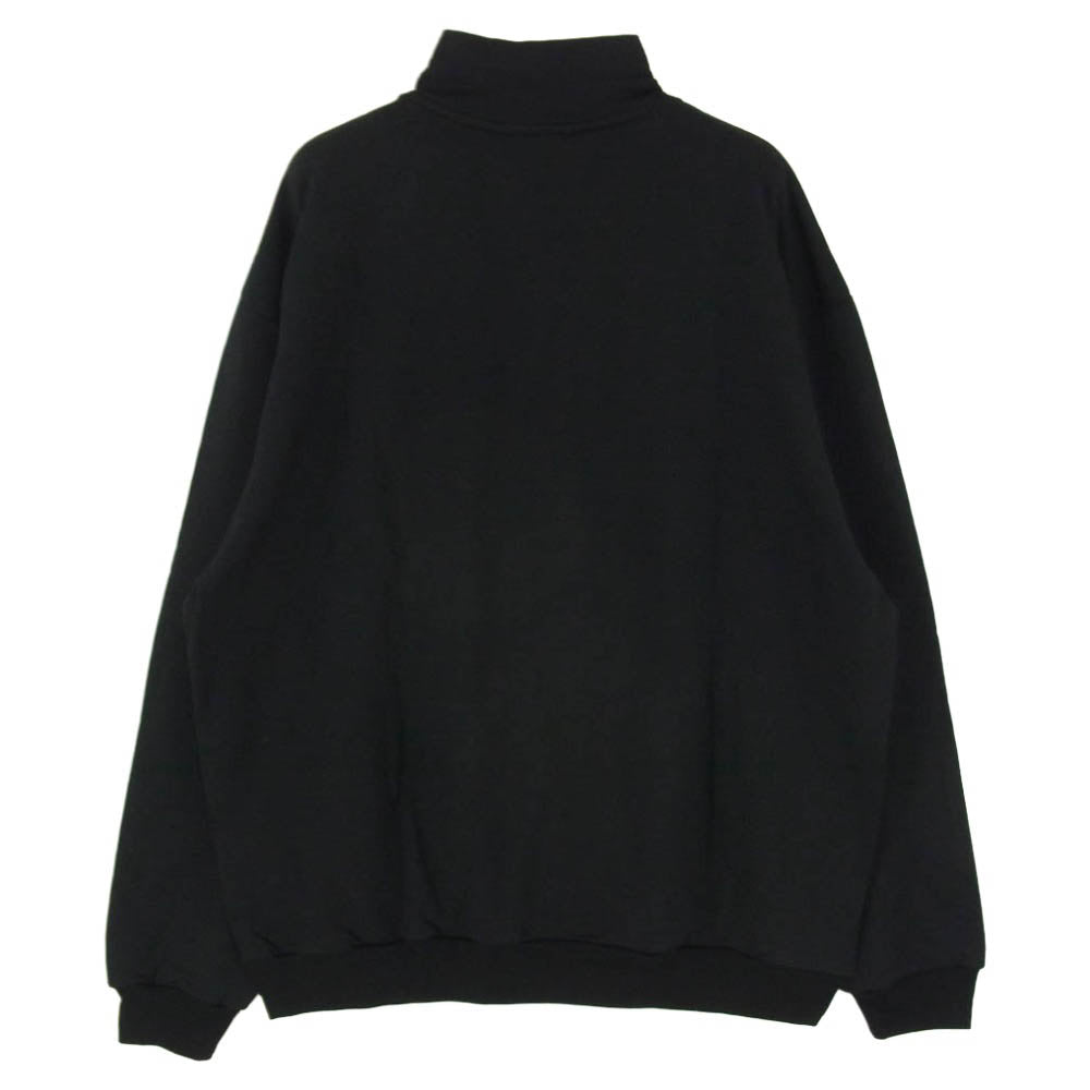 AURALEE オーラリー 25AW A25AP01WU LIGHT WOOL SWEAT HALF ZIP ライトウール ハーフジップ スウェット ブラック系 4【極上美品】【中古】