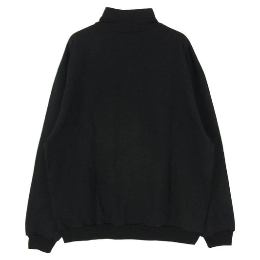 AURALEE オーラリー 25AW A25AP01WU LIGHT WOOL SWEAT HALF ZIP ライトウール ハーフジップ スウェット ブラック系 4【極上美品】【中古】