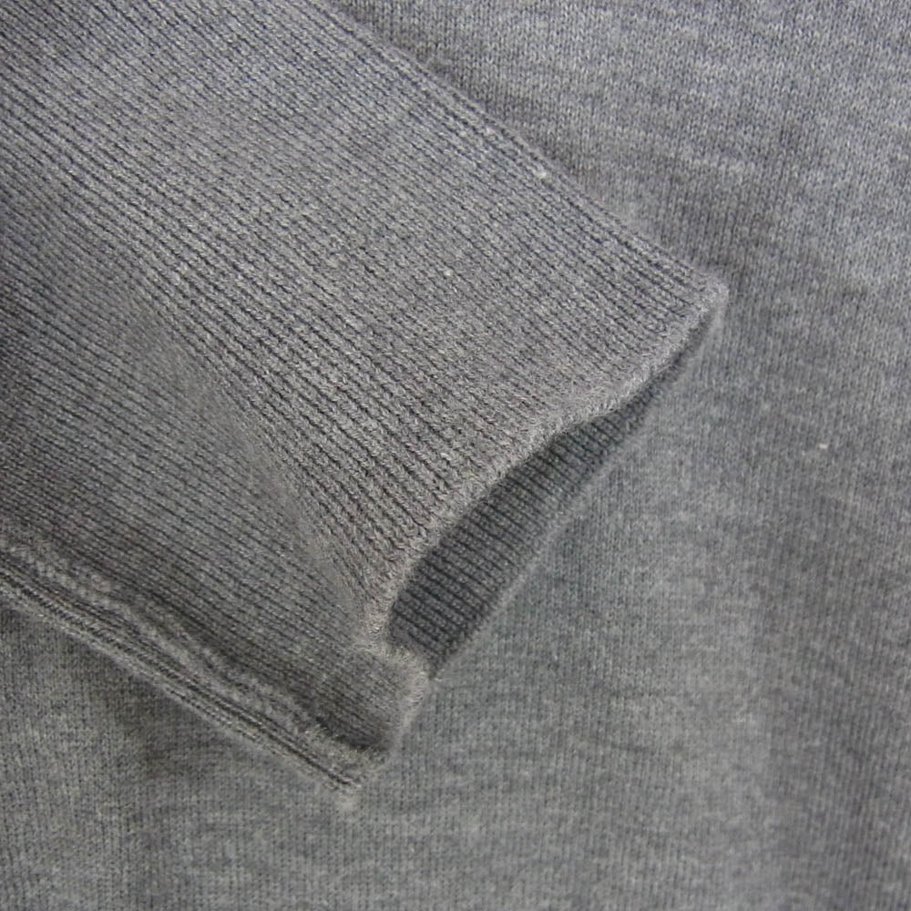 uniform experiment ユニフォームエクスペリメント JOHN SMEDLEY ジョンスメドレー 19AW UE-192080 x JOHN SMEDLEY ジョンスメドレー SEA ISLAND COTTON CREW NECK KNIT ロゴプリント シーアイランドコットン クルーネック ニット グレー系 3【中古】