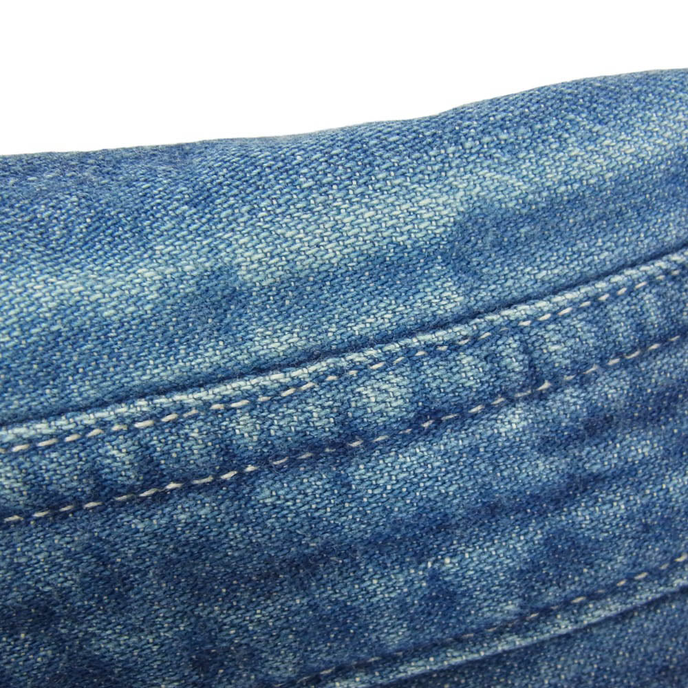 VISVIM ビズビム VS0001637 SOCIAL SCULPTURE SHIRT ソーシャル スカルプチャー デニム ウエスタン 長袖 シャツ インディゴブルー系 M【中古】