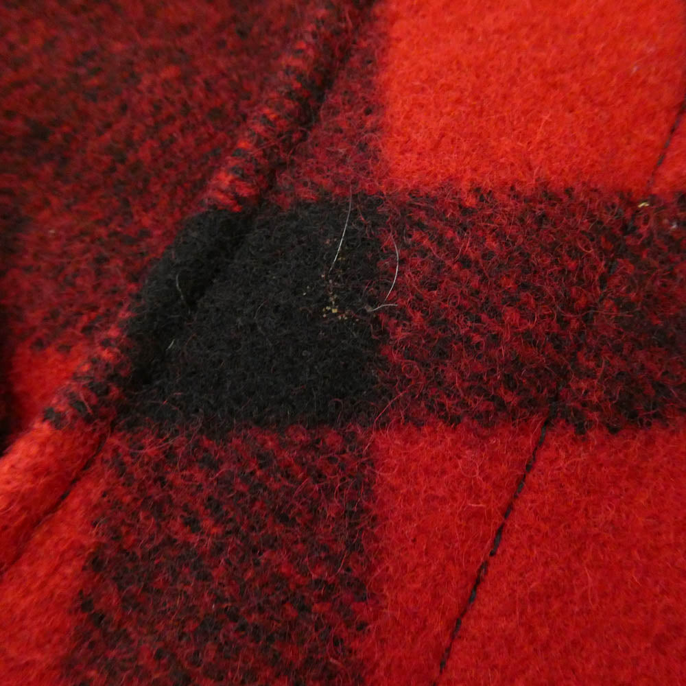 FILSON フィルソン MACKINAW WOOL VEST チェック マッキーノ ウール ベスト ブラック系 レッド系【中古】