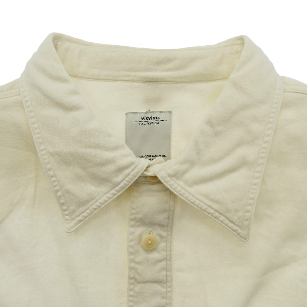 VISVIM ビズビム 16SS 0116105011008 1910 P.O. Shirt プルオーバー 長袖 シャツ ホワイト系 2【中古】