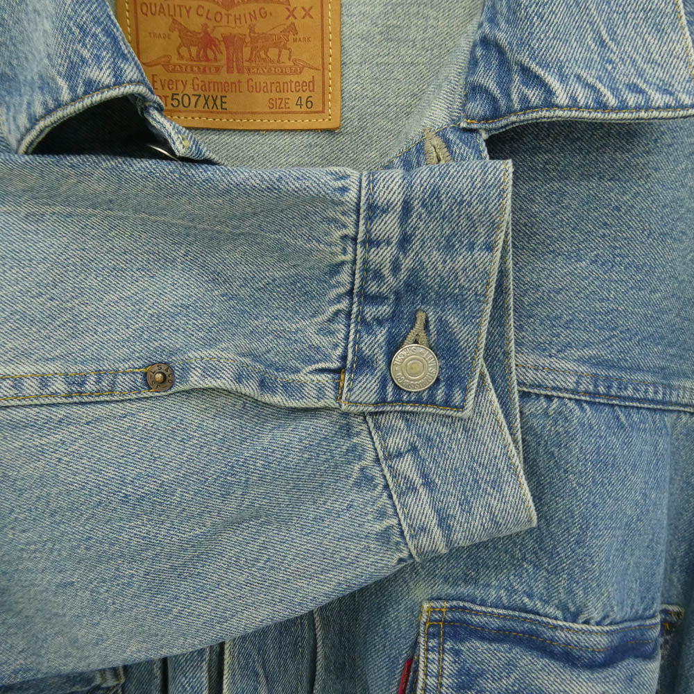 Levi's リーバイス 4515048028 LVC 507XXE 2ndタイプ Tバック Gジャン デニムジャケット インディゴブルー系 46【中古】
