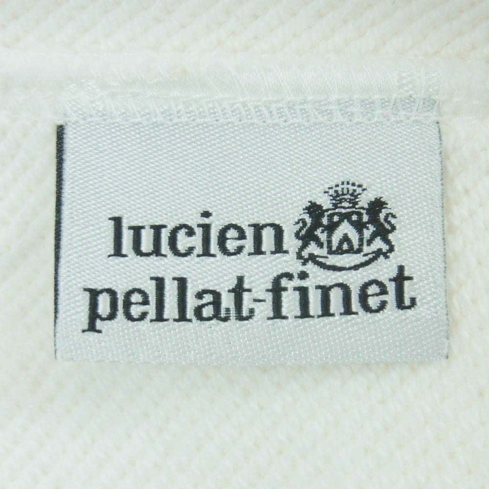 1piu1uguale3 ウノピュウノウグァーレトレ Lucien Pellat-Finet ルシアンペラフィネ MRP630-COT415 LEAF SHORTS リーフ 刺繍 スウェット ショーツ ハーフ パンツ ホワイト系 6【中古】
