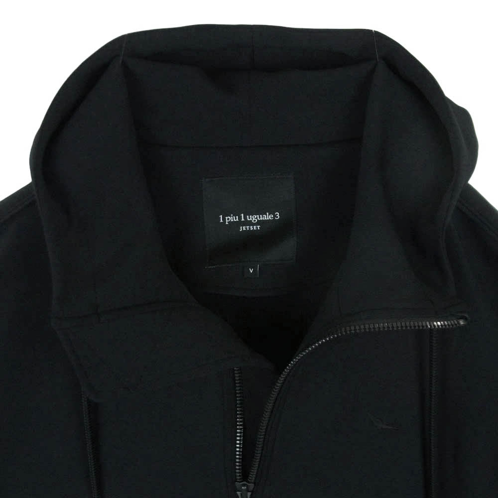 1piu1uguale3 ウノピュウノウグァーレトレ MDB007-PEU017 Del Piero JET SET GRANVIA NECK ZIP PARKA デル・ピエロ ジェットセット グランヴィア ネック ジップ パーカー ブラック系 5【美品】【中古】