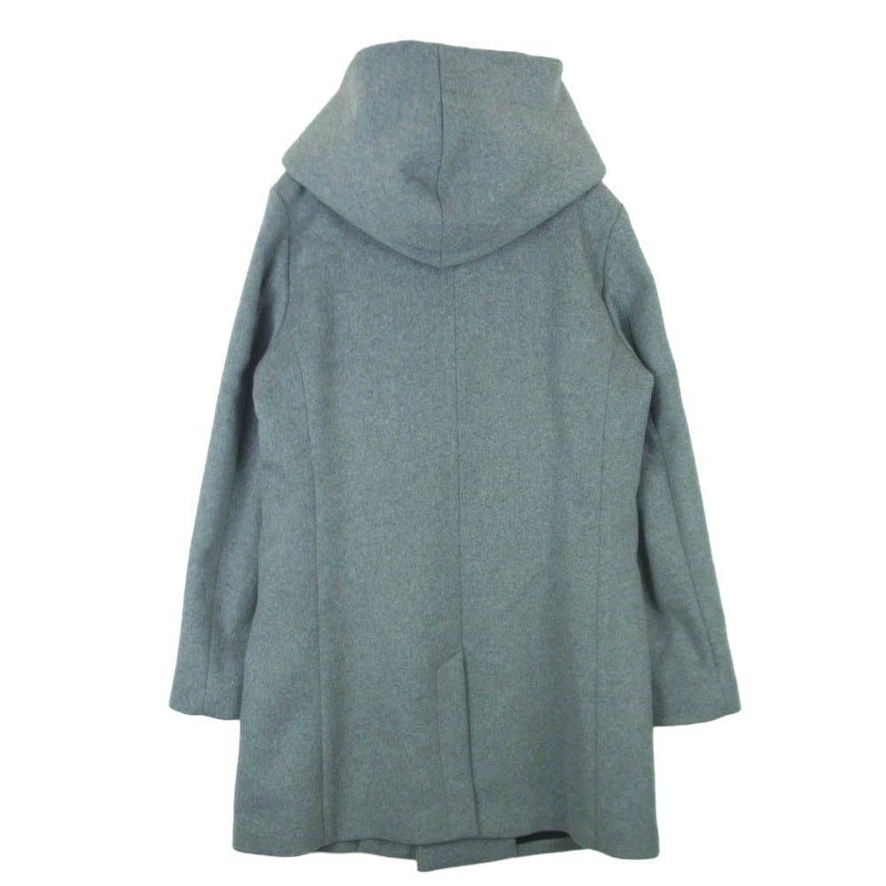 1piu1uguale3 ウノピュウノウグァーレトレ MRC166-WCA031 WRAP HOODED COAT カシミア混ウールリバー フーデッド ラップ コート グレー系 4【美品】【中古】