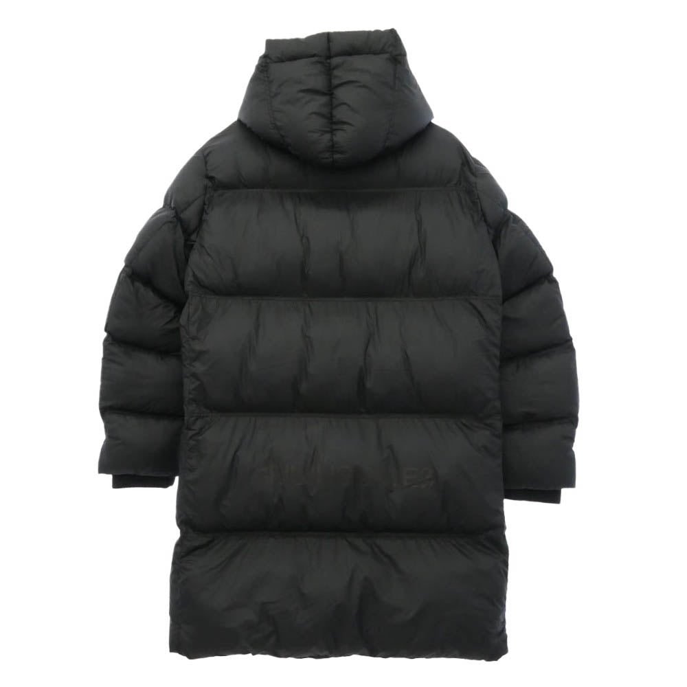 1piu1uguale3 ウノピュウノウグァーレトレ MRC171-NYN062 PADDING WRAP HOODED 中綿パディング フーデッド ラップ コート ブラック系 IV【美品】【中古】