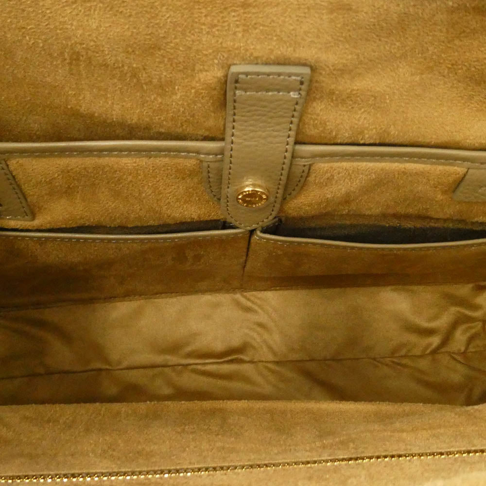1piu1uguale3 ウノピュウノウグァーレトレ PELLE MORBIDA ペッレモルビダ RRG018-COW126 × PELLE MORBIDA THE RITZ-CARLTON,TOKYO BOSTON BRIEF BAG ペッレ モルビダ ザリッツカールトン ボストン ブリーフ レザー バッグ ベージュ系【極上美品】【中古】