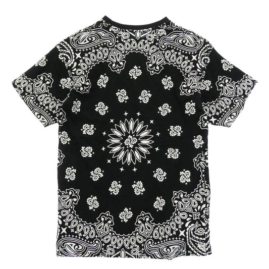 Supreme シュプリーム 22AW × Hanes ヘインズ Bandana Tagless Tees ペイズリー 半袖 Tシャツ ブラック ブラック系 L【中古】