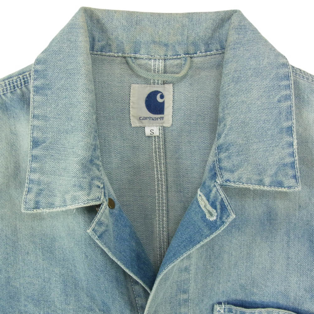 Carhartt カーハート Ron Herman ロンハーマン × Ron Herman ロンハーマン 612060093-1322 デニム カバーオール ジャケット インディゴブルー系 S【中古】
