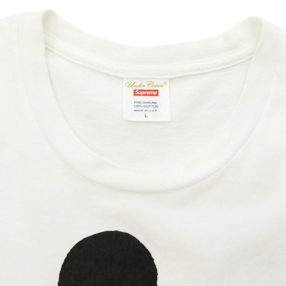 Supreme シュプリーム UNDERCOVER アンダーカバー 23SS x UNDERCOVER Lupin Tee White アンダーカバー ルパン ロゴ プリント Tシャツ 半袖 カットソー ホワイト系 L【中古】