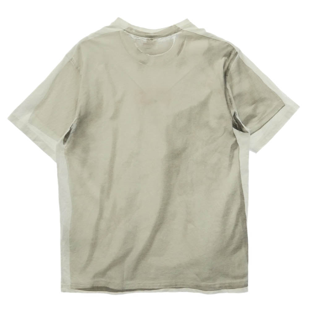 Supreme シュプリーム MM6 エムエムシックス 24SS x MM6 Maison Margiela Box Logo Tee メゾンマルジェラ ボックス ロゴ Tシャツ 半袖 カットソー グレー系 L【中古】
