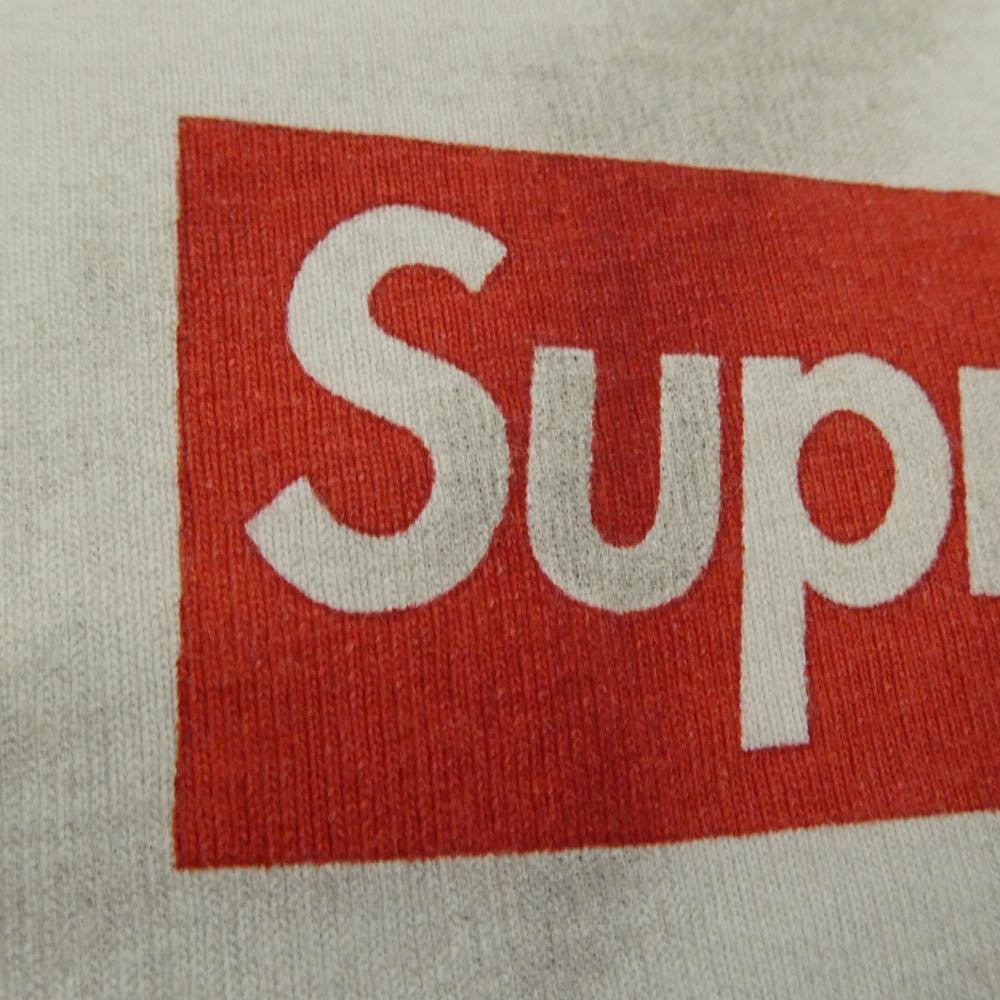 Supreme シュプリーム MM6 エムエムシックス 24SS x MM6 Maison Margiela Box Logo Tee メゾンマルジェラ ボックス ロゴ Tシャツ 半袖 カットソー グレー系 L【中古】