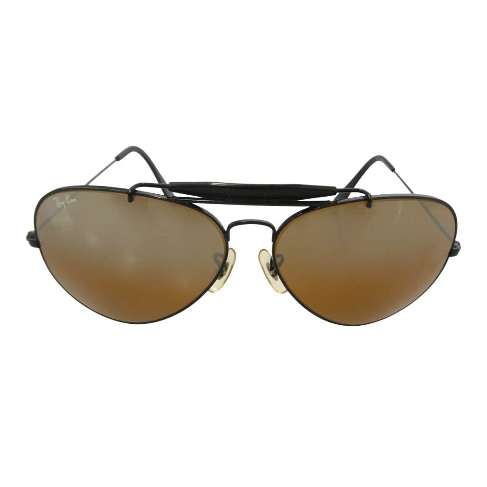 Ray-Ban レイバン B&L USA製 ティアドロップ サングラス ブラックフレーム ブラウンレンズ ブラック系 ブラウン系 62□14【中古】